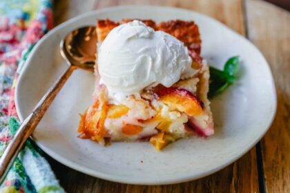 peach cobbler cake